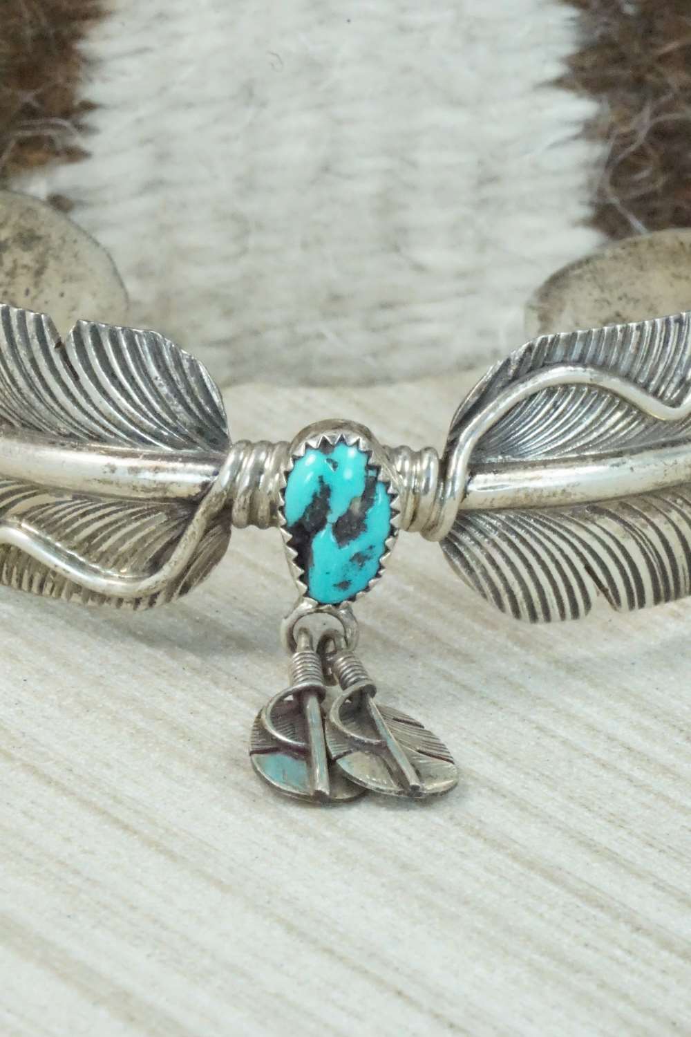 Turquoise and Sterling Silver Bracelet - Charley