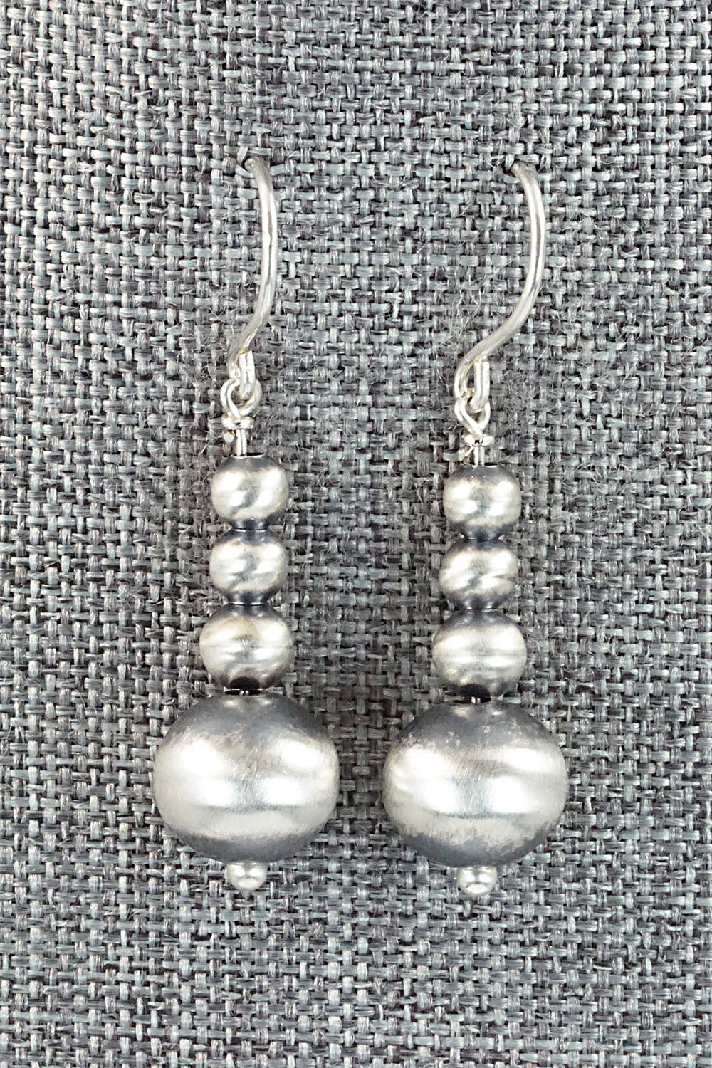 Sterling Silver Navajo Pearl Earrings - Jan Mariano