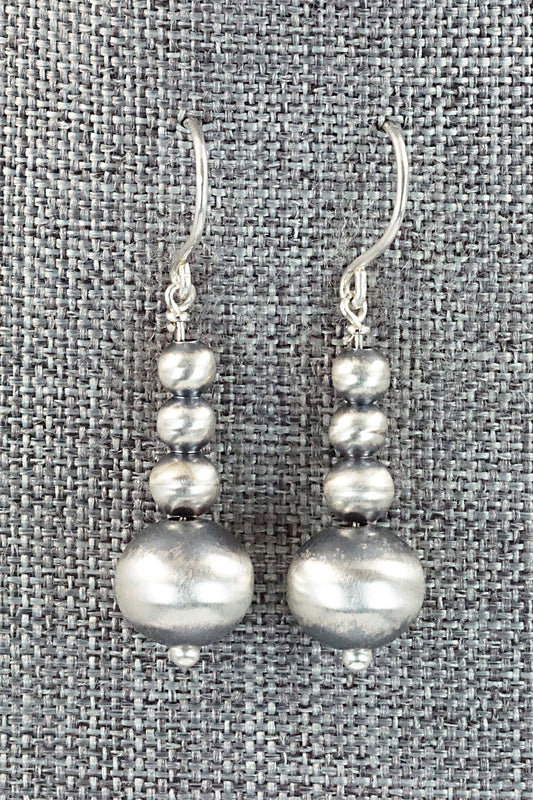 Sterling Silver Navajo Pearl Earrings - Jan Mariano