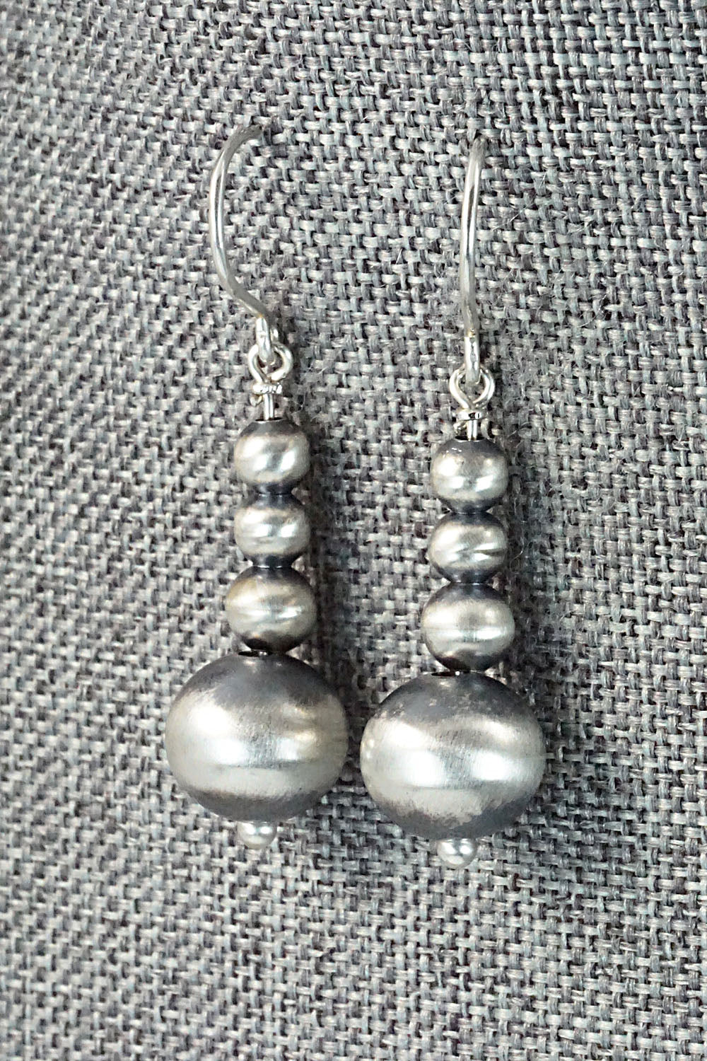 Sterling Silver Navajo Pearl Earrings - Jan Mariano