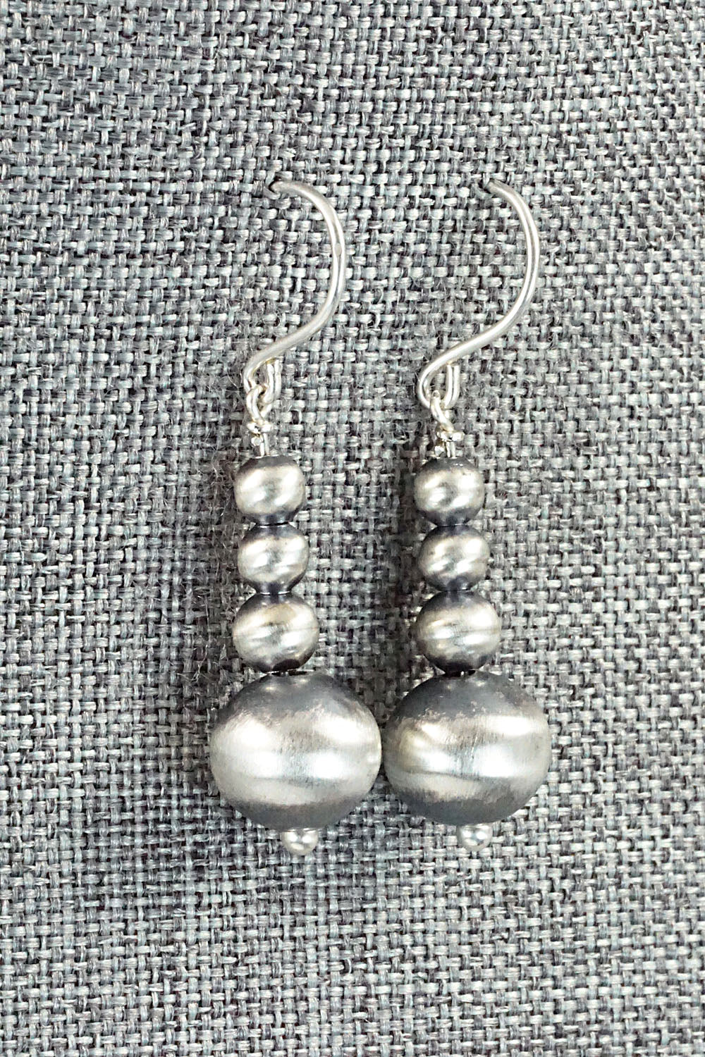 Sterling Silver Navajo Pearl Earrings - Jan Mariano