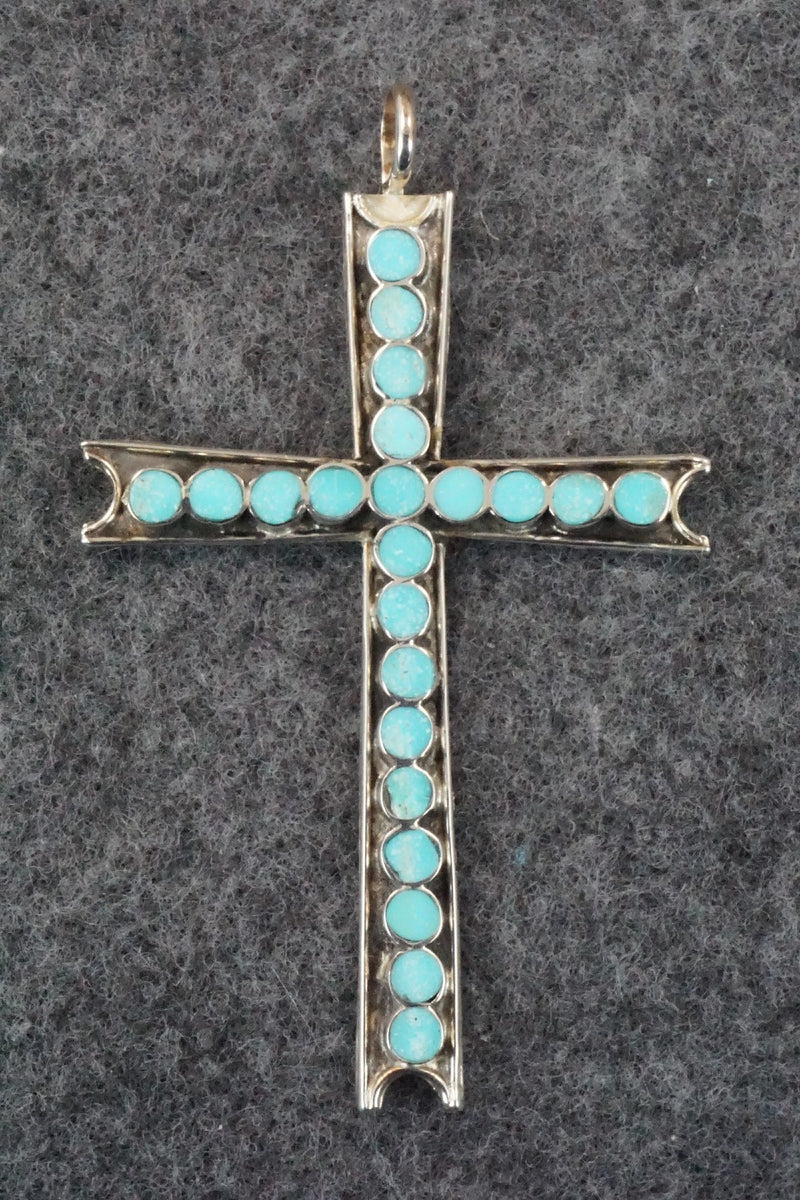 Turquoise & Sterling Silver Pendant - Vincent Abeita