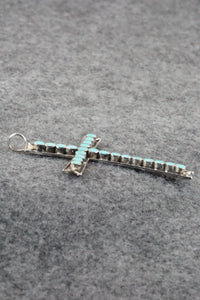 Turquoise & Sterling Silver Pendant - Vincent Abeita