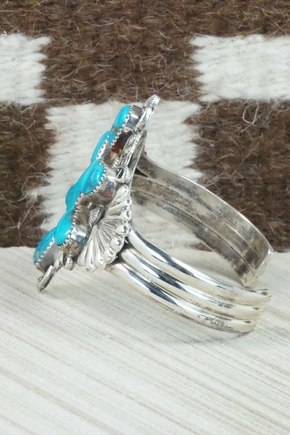 Turquoise & Sterling Silver Bracelet - Emma Lincoln