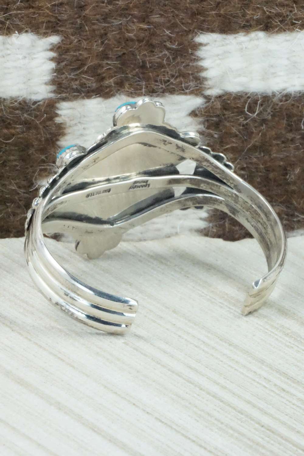 Turquoise & Sterling Silver Bracelet - Emma Lincoln