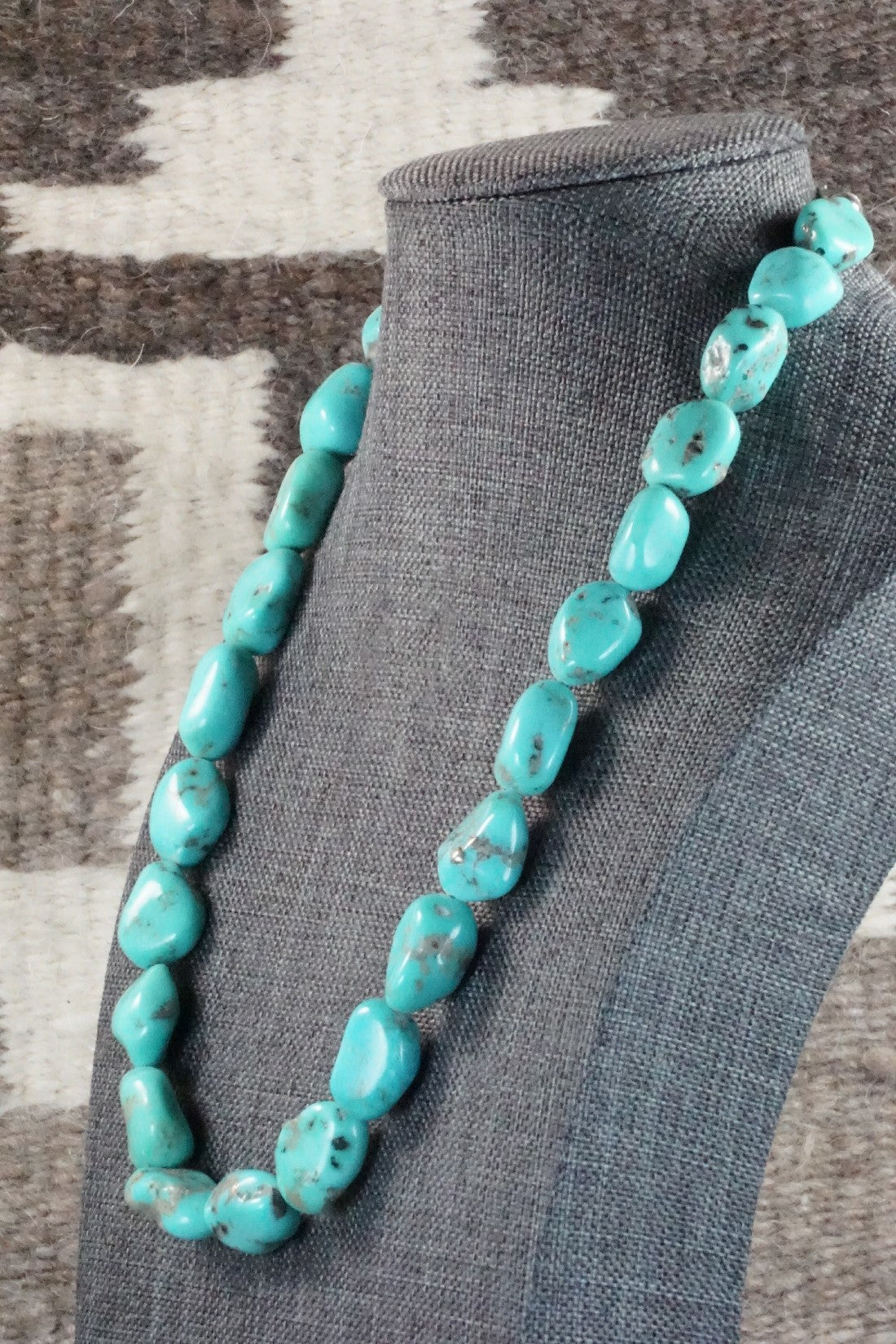 Turquoise & Sterling Silver Necklace - Doreen Jake