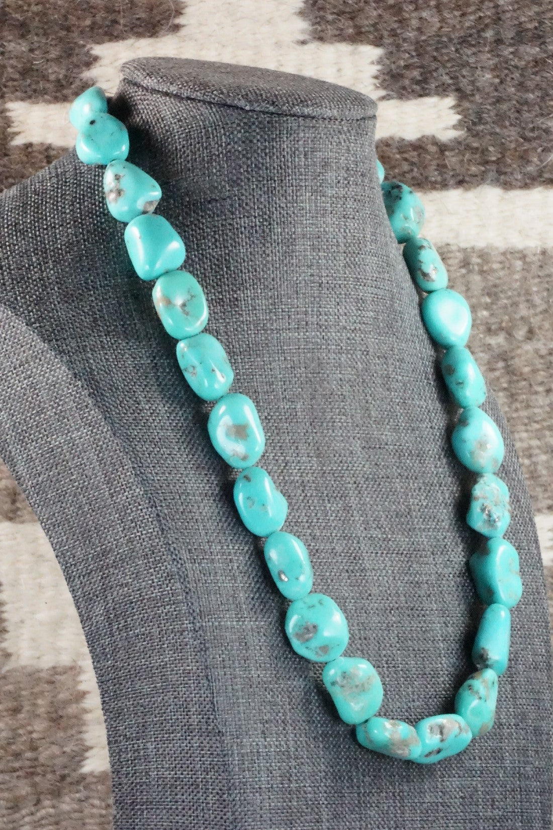 Turquoise & Sterling Silver Necklace - Doreen Jake