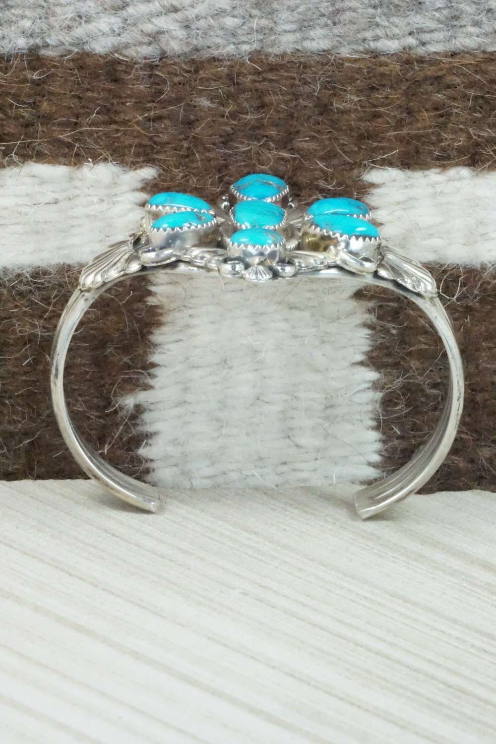 Turquoise & Sterling Silver Bracelet - Emma Lincoln