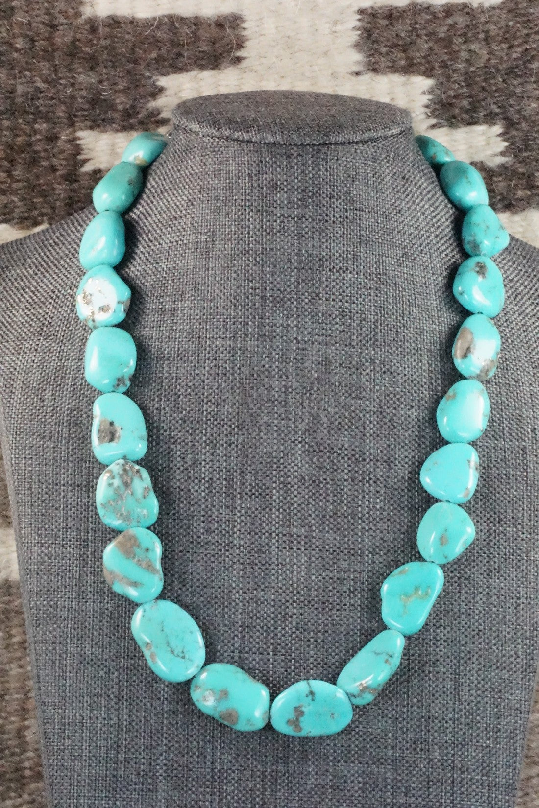 Turquoise & Sterling Silver Necklace - Doreen Jake