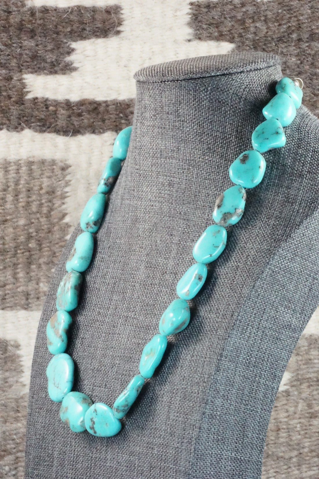 Turquoise & Sterling Silver Necklace - Doreen Jake