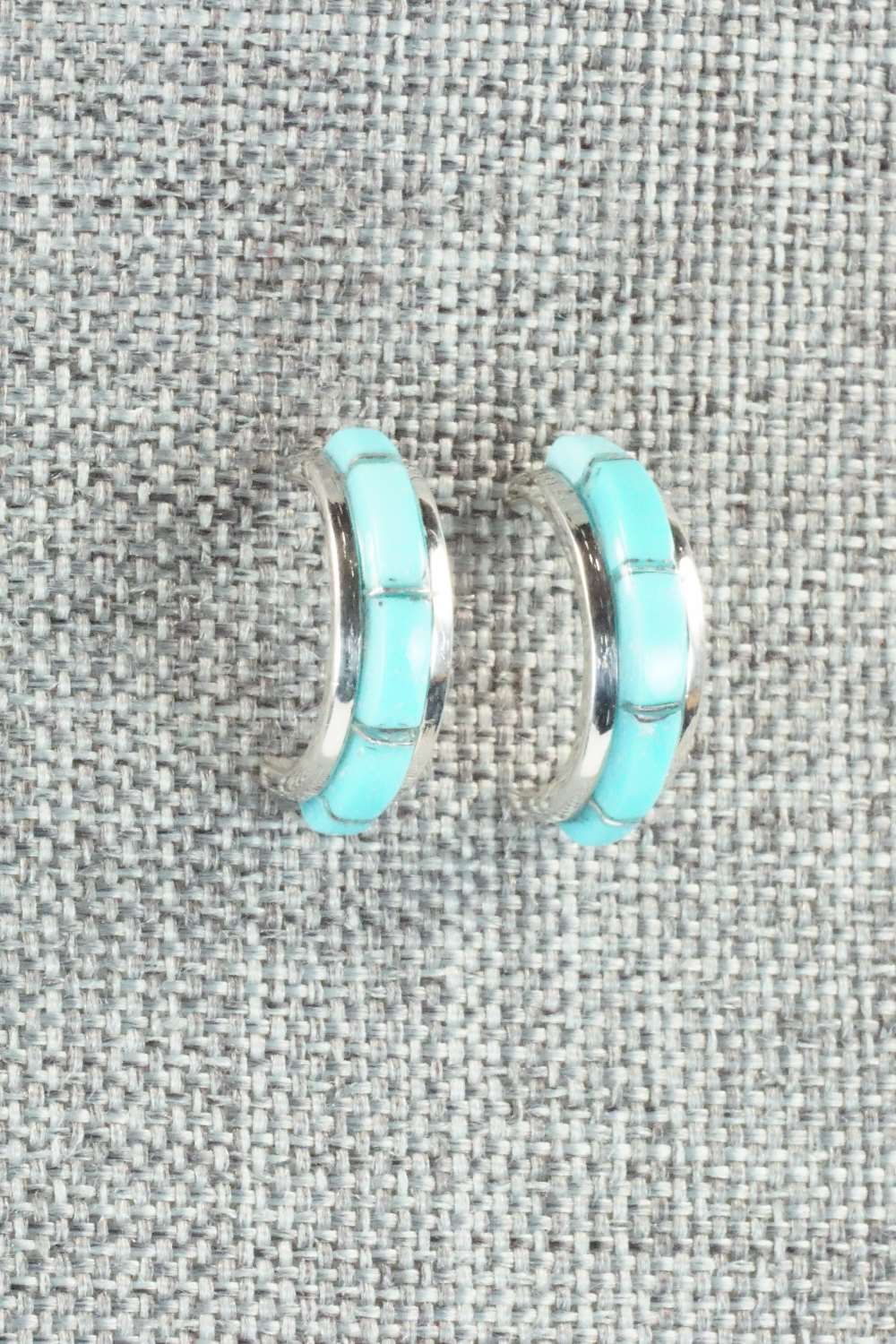 Turquoise & Sterling Silver Earrings - Lanore Panteah