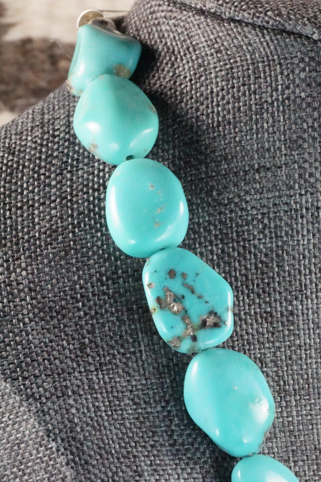 Turquoise & Sterling Silver Necklace - Doreen Jake