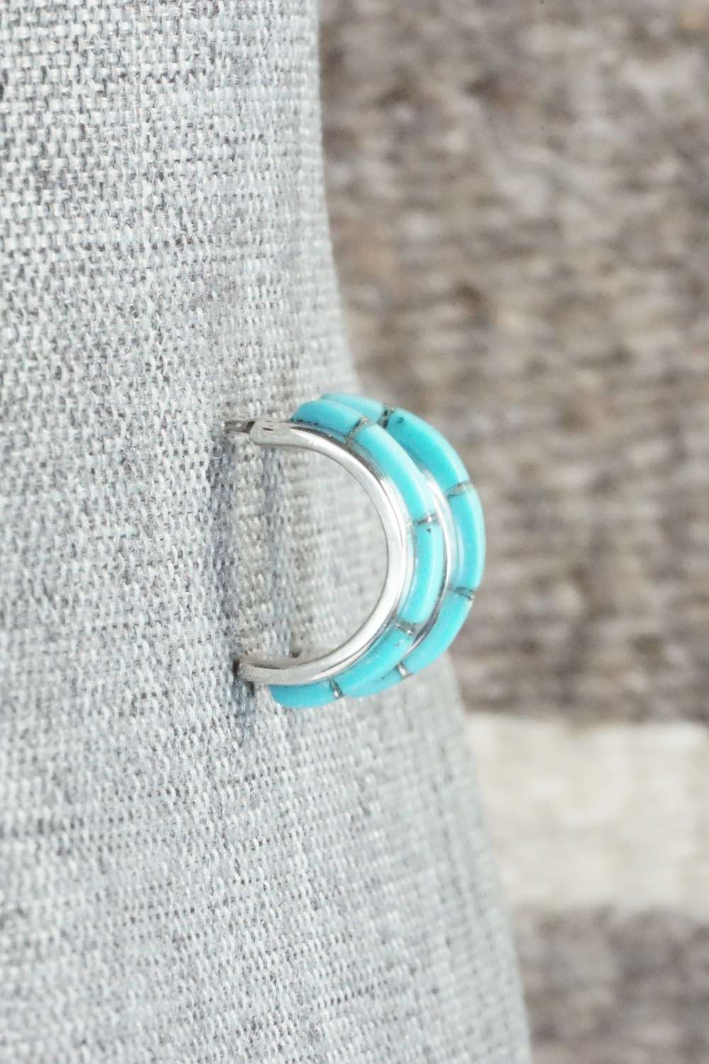 Turquoise & Sterling Silver Earrings - Lanore Panteah