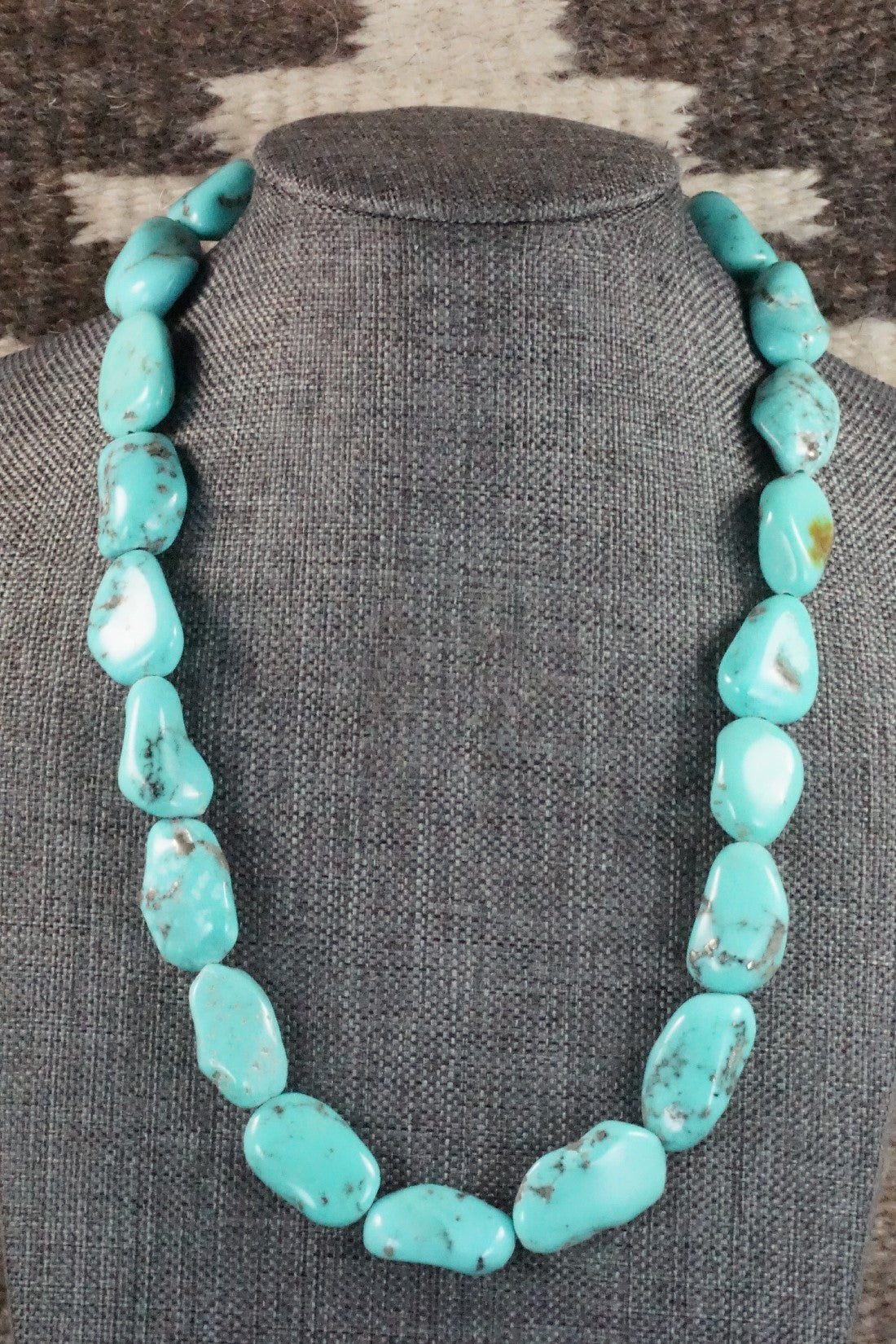 Turquoise & Sterling Silver Necklace - Doreen Jake