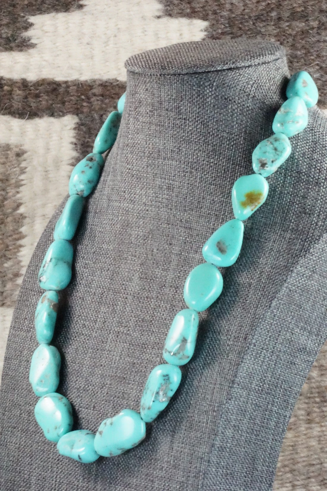 Turquoise & Sterling Silver Necklace - Doreen Jake