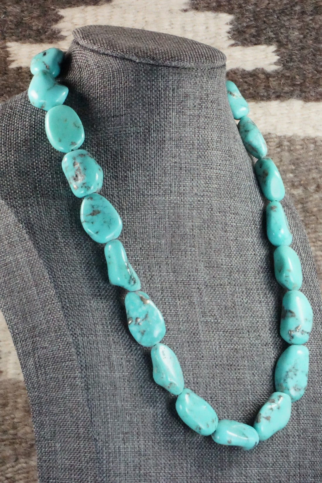 Turquoise & Sterling Silver Necklace - Doreen Jake