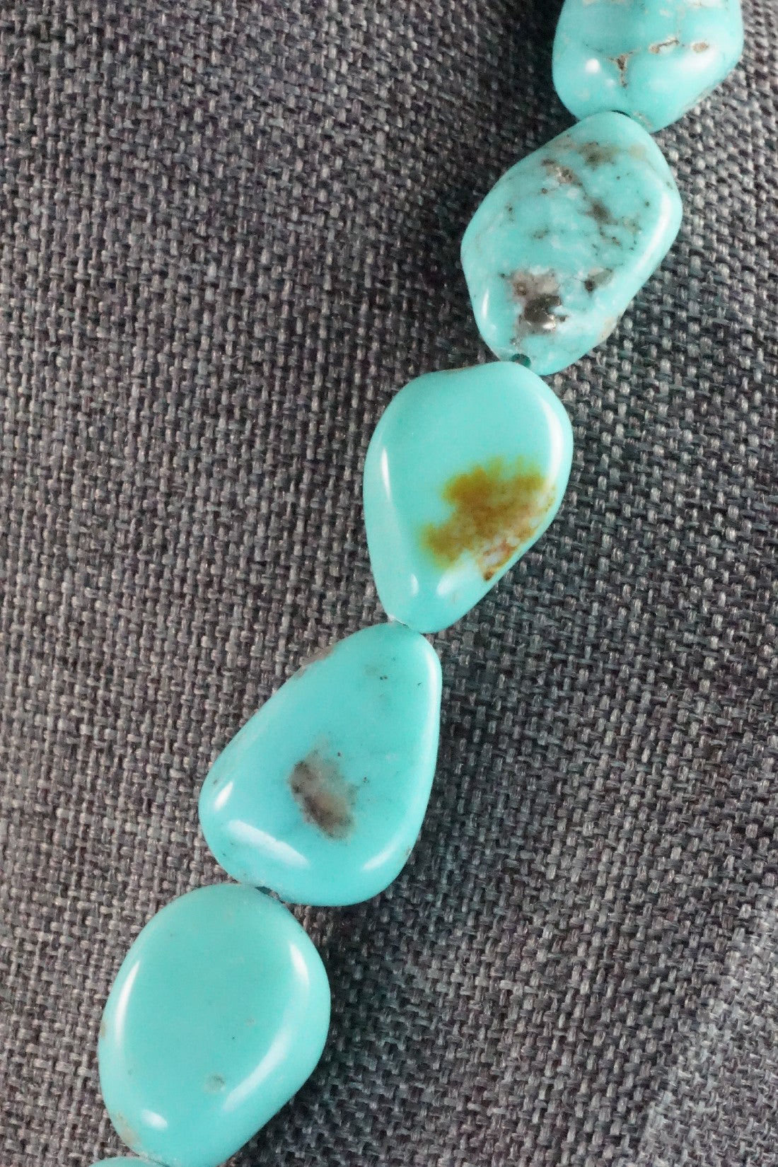 Turquoise & Sterling Silver Necklace - Doreen Jake