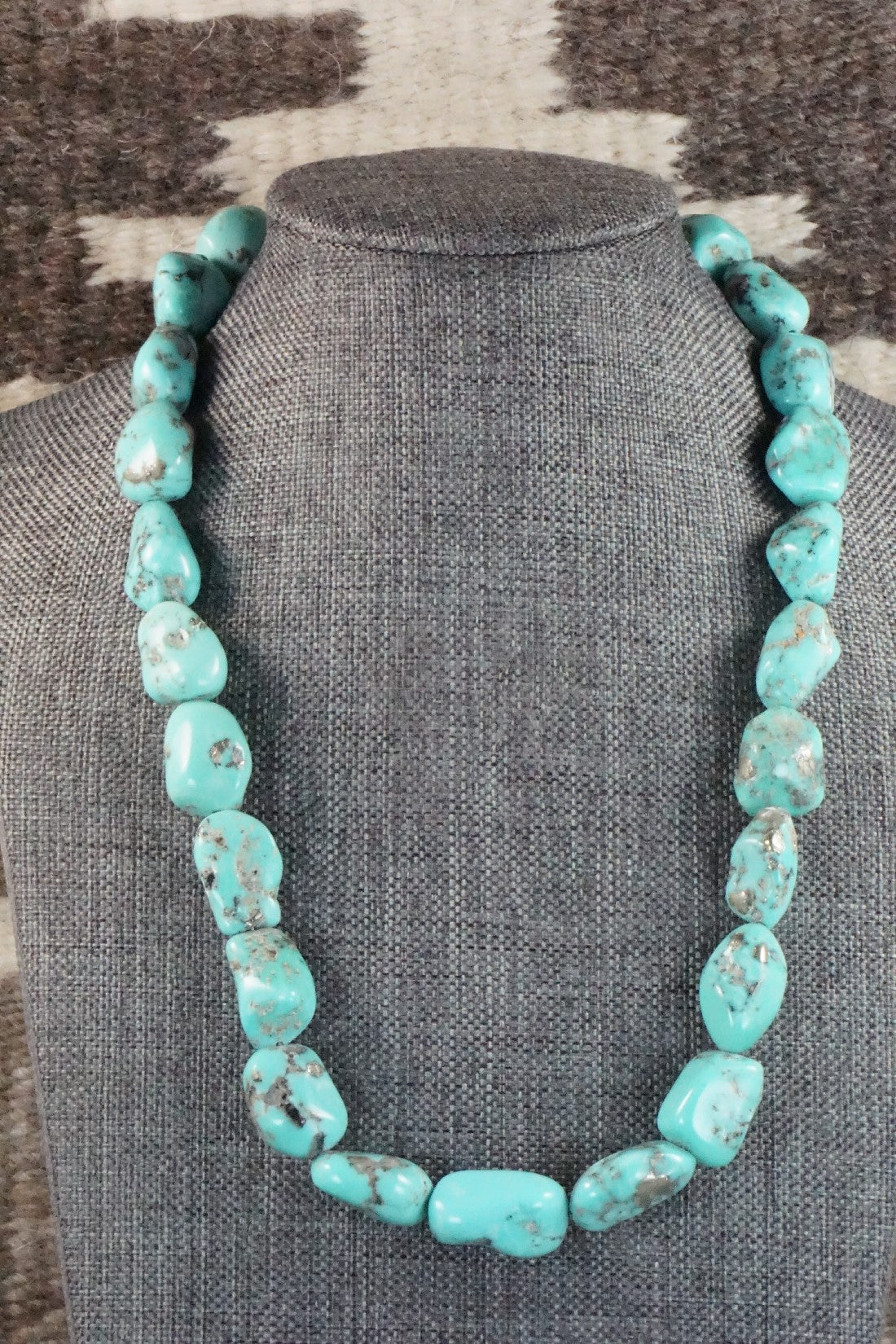 Turquoise & Sterling Silver Necklace - Doreen Jake