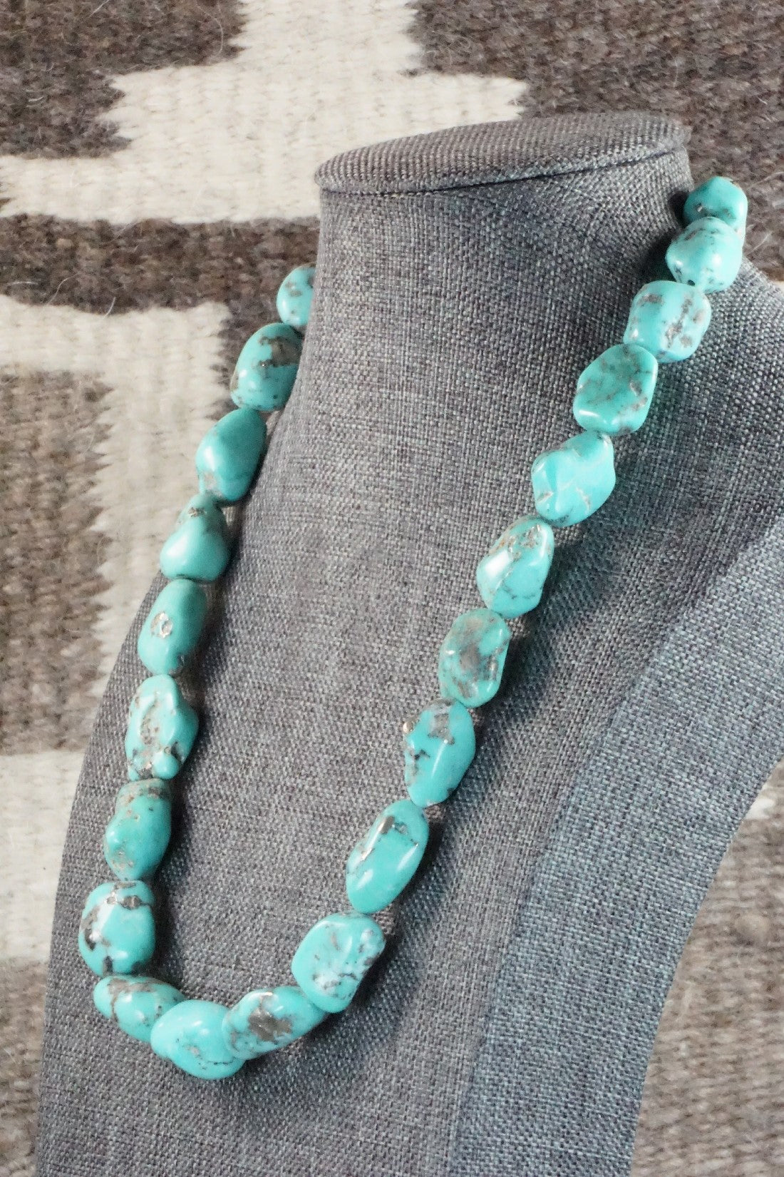 Turquoise & Sterling Silver Necklace - Doreen Jake