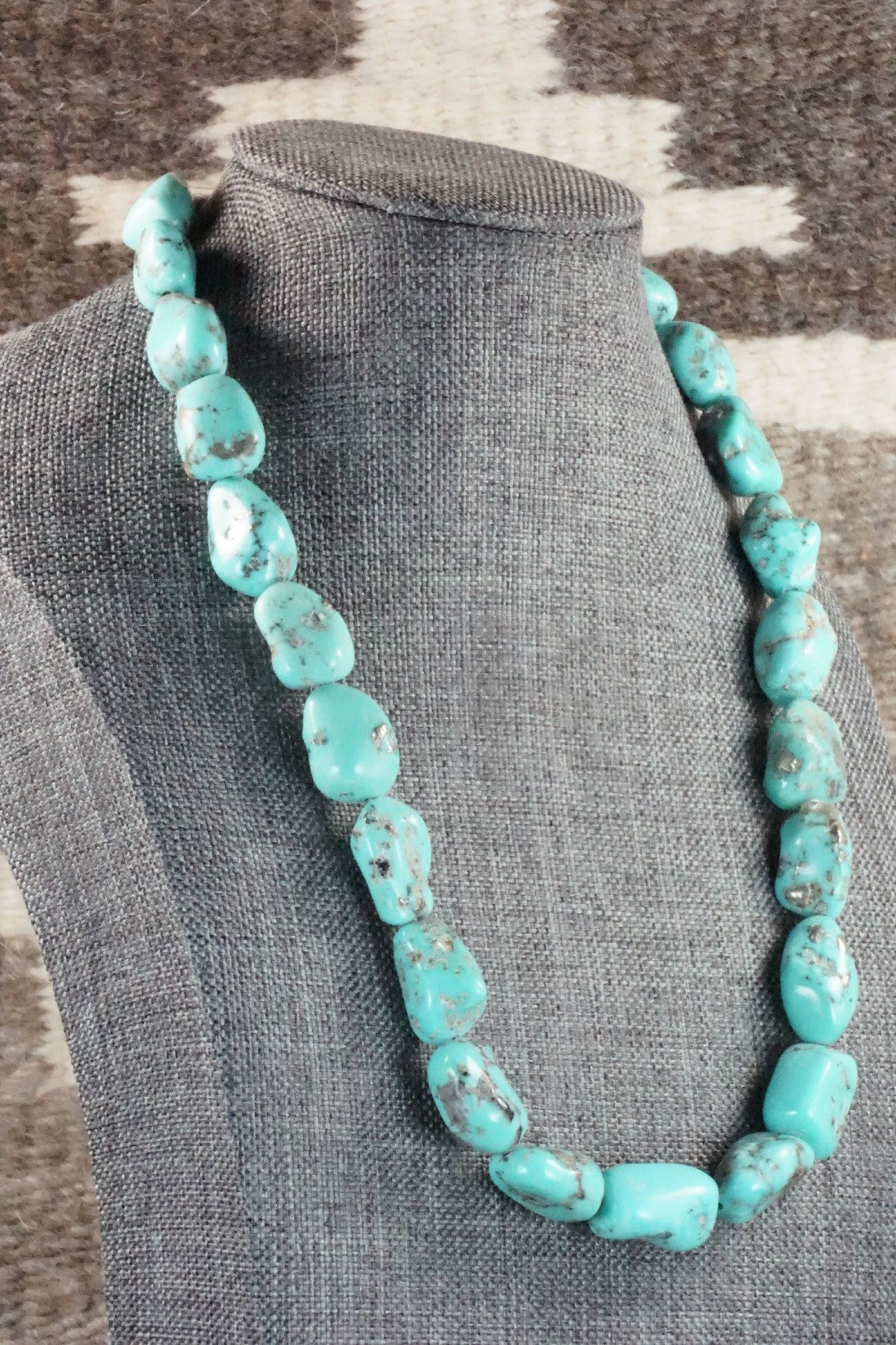 Turquoise & Sterling Silver Necklace - Doreen Jake