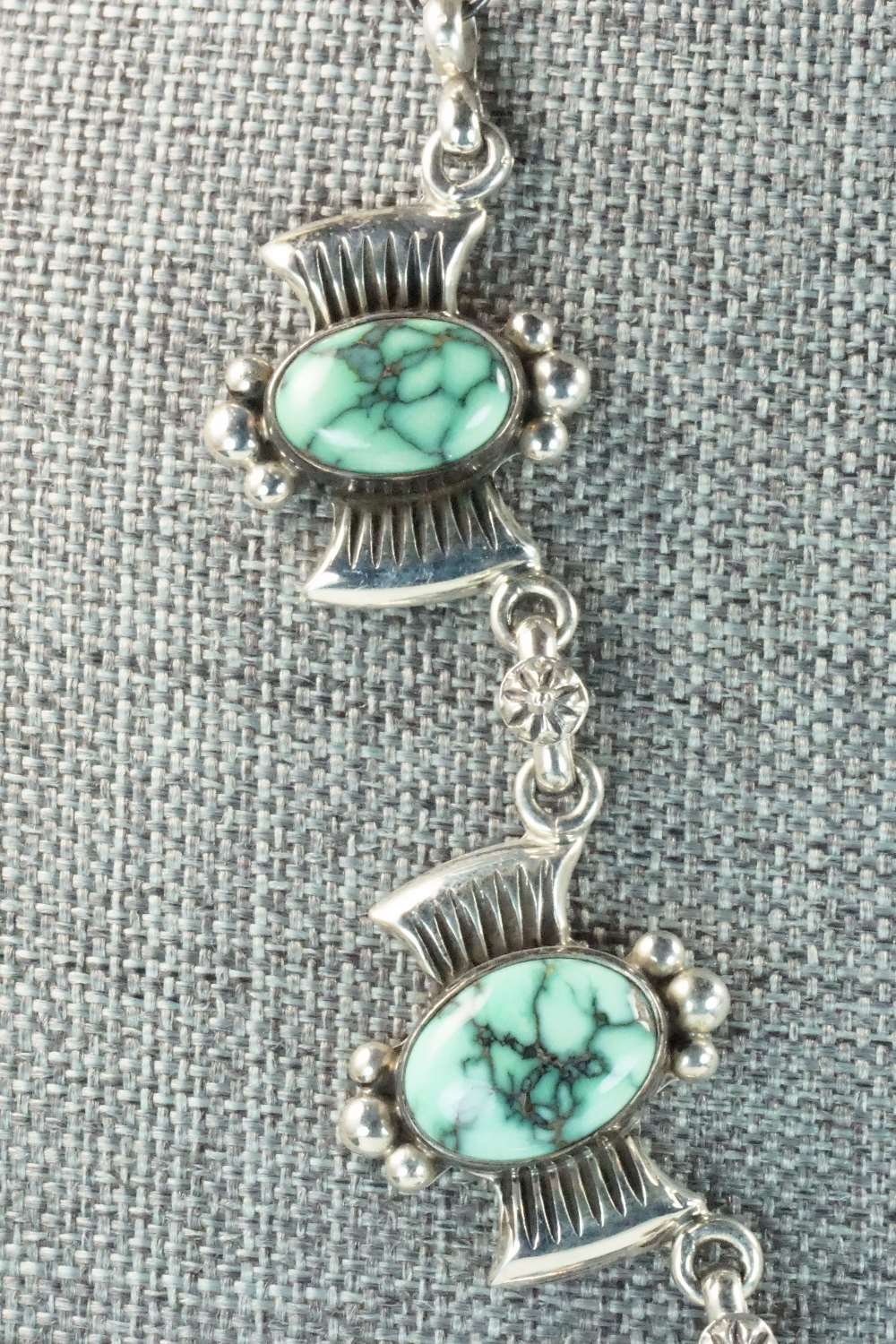 Variscite & Sterling Silver Necklace - Navajo