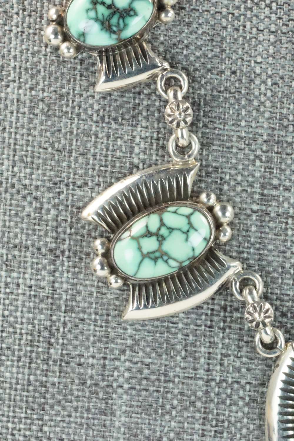 Variscite & Sterling Silver Necklace - Navajo