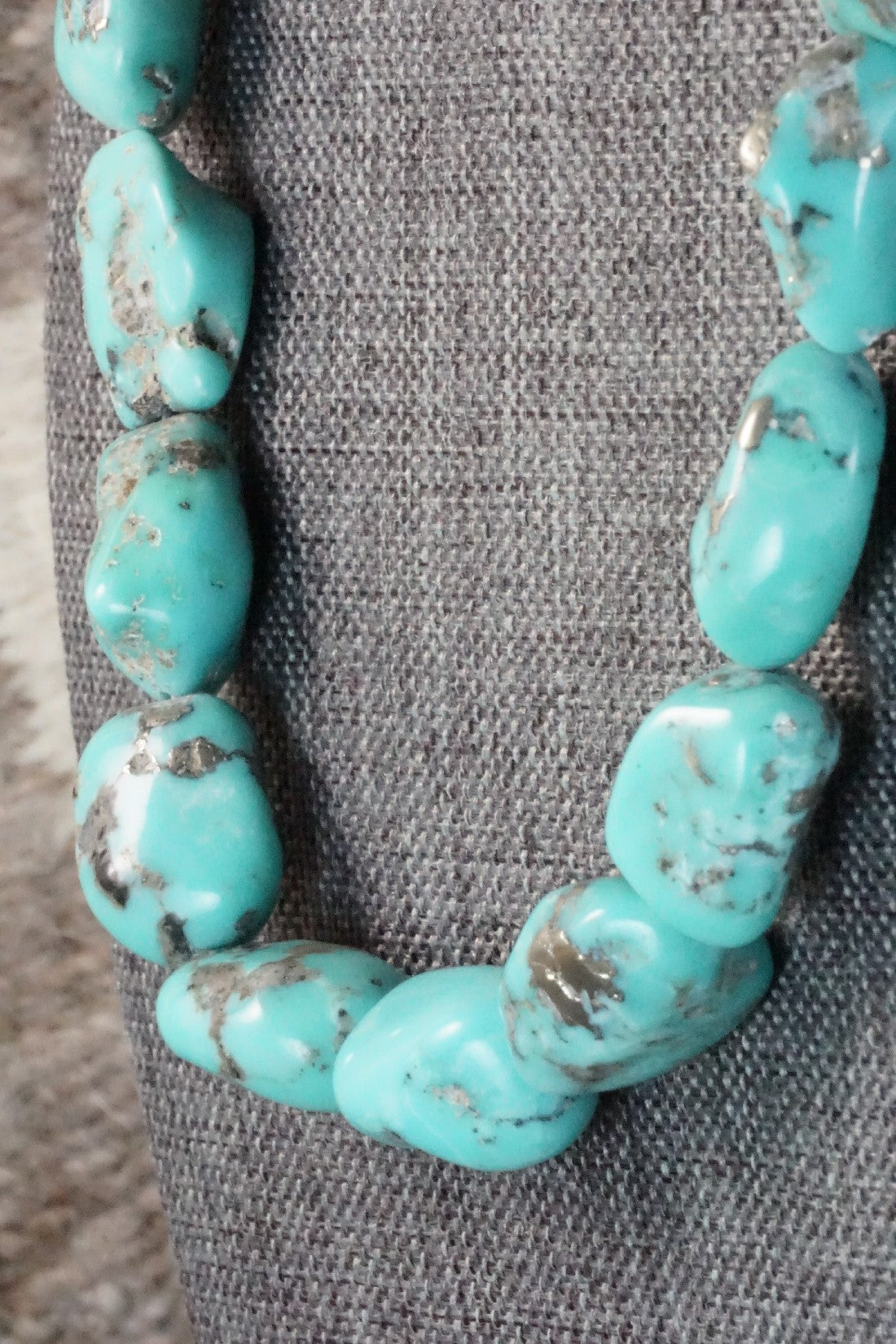 Turquoise & Sterling Silver Necklace - Doreen Jake