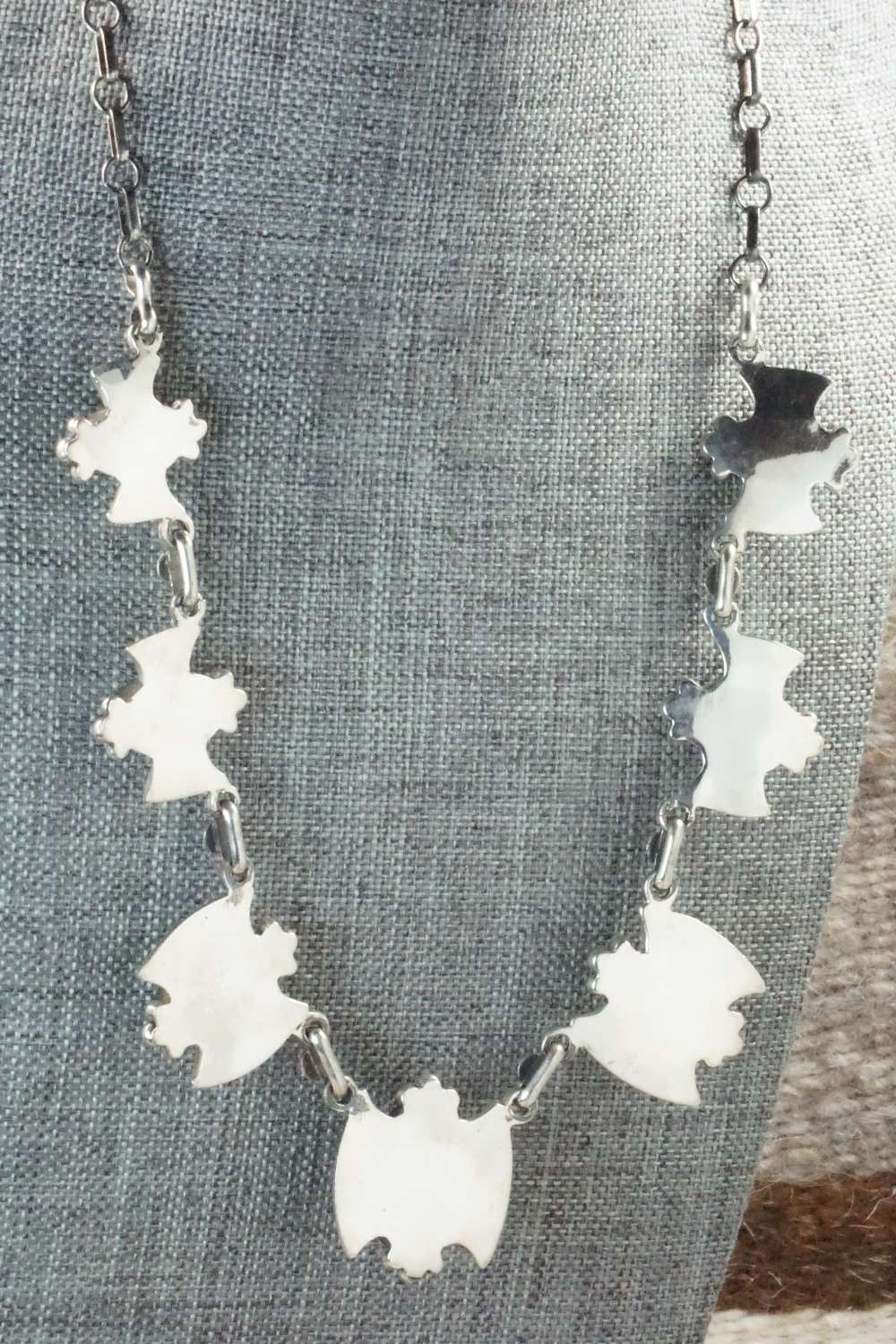 Variscite & Sterling Silver Necklace - Navajo