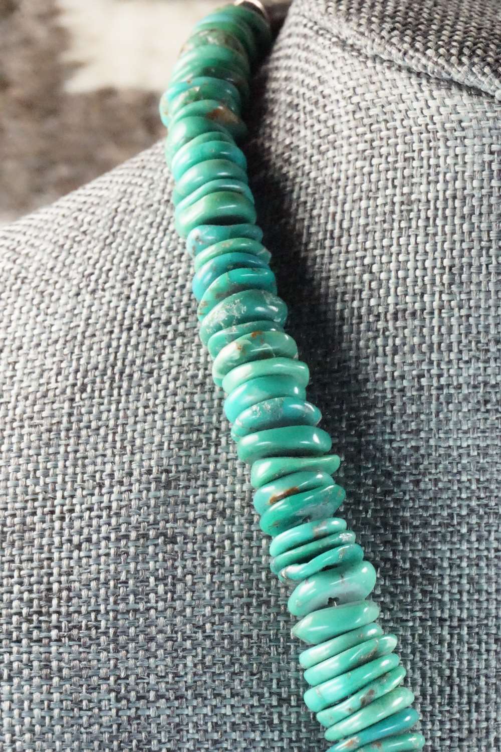 Turquoise & Sterling Silver Necklace - Navajo
