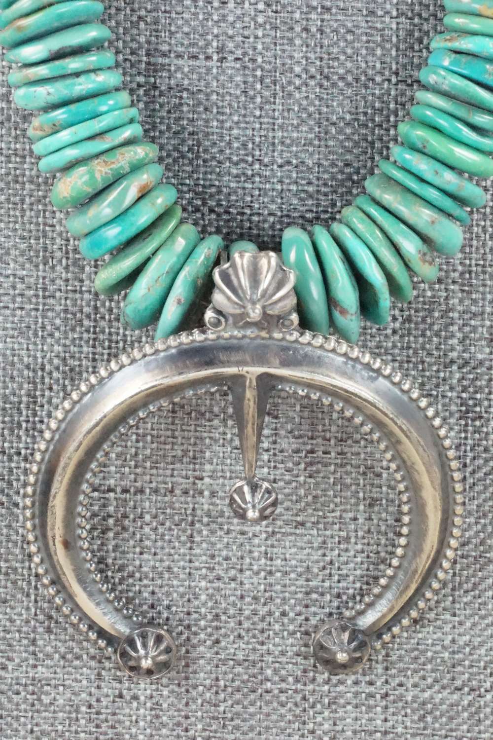 Turquoise & Sterling Silver Necklace - Navajo