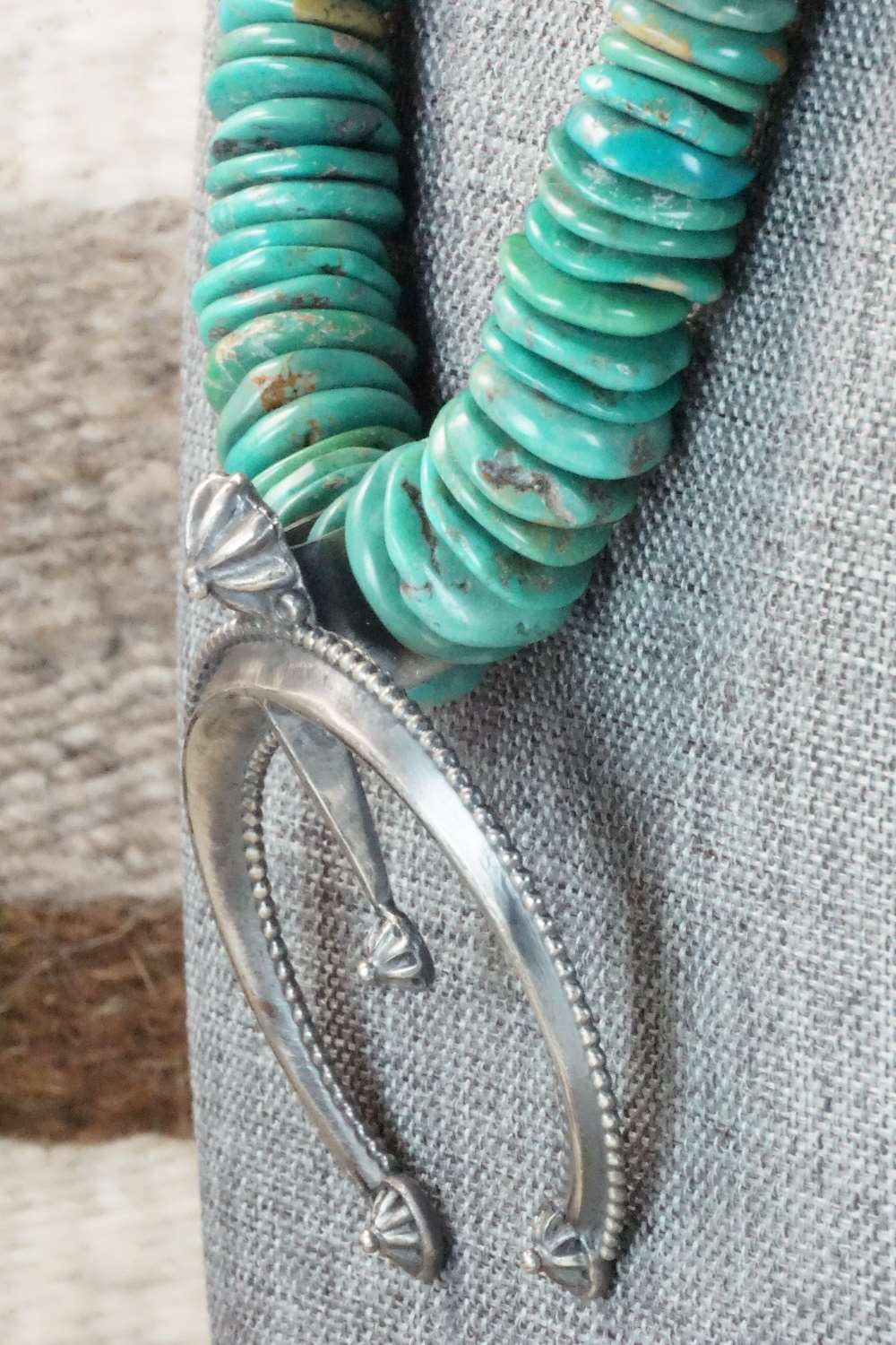 Turquoise & Sterling Silver Necklace - Navajo