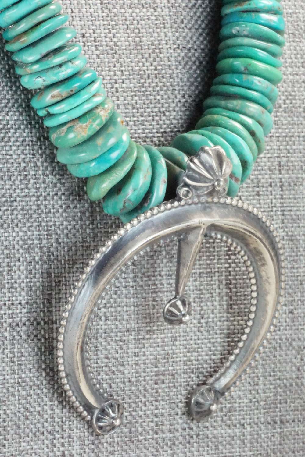 Turquoise & Sterling Silver Necklace - Navajo