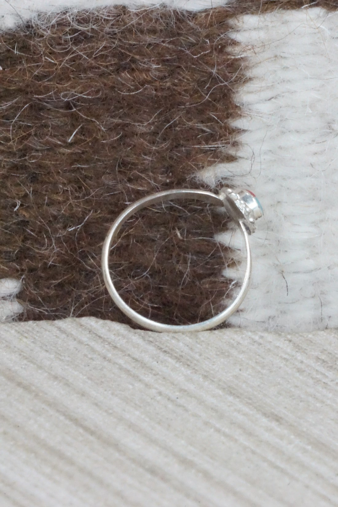 Multi Stone & Sterling Silver Ring - Devoria Bowakity - Size 5.75