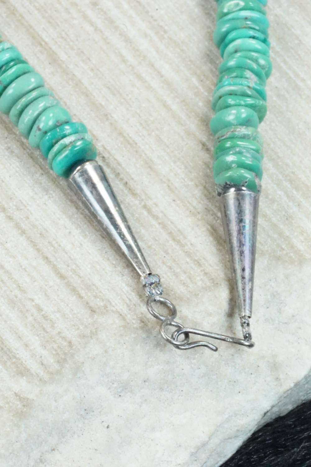 Turquoise & Sterling Silver Necklace - Navajo