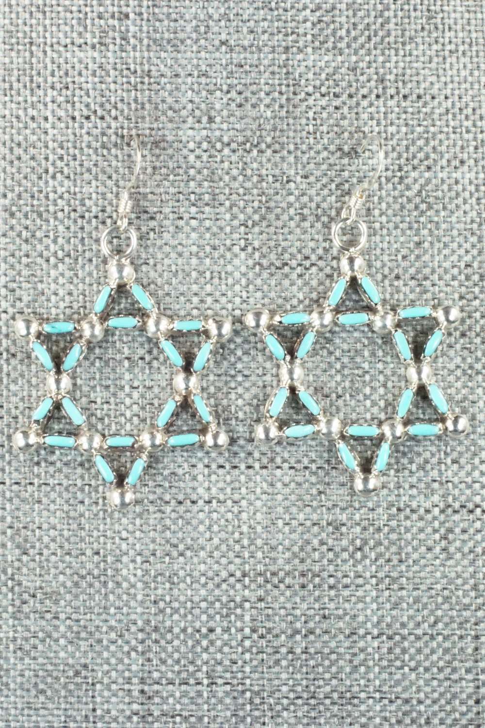 Turquoise & Sterling Silver Earrings - D. Romancito