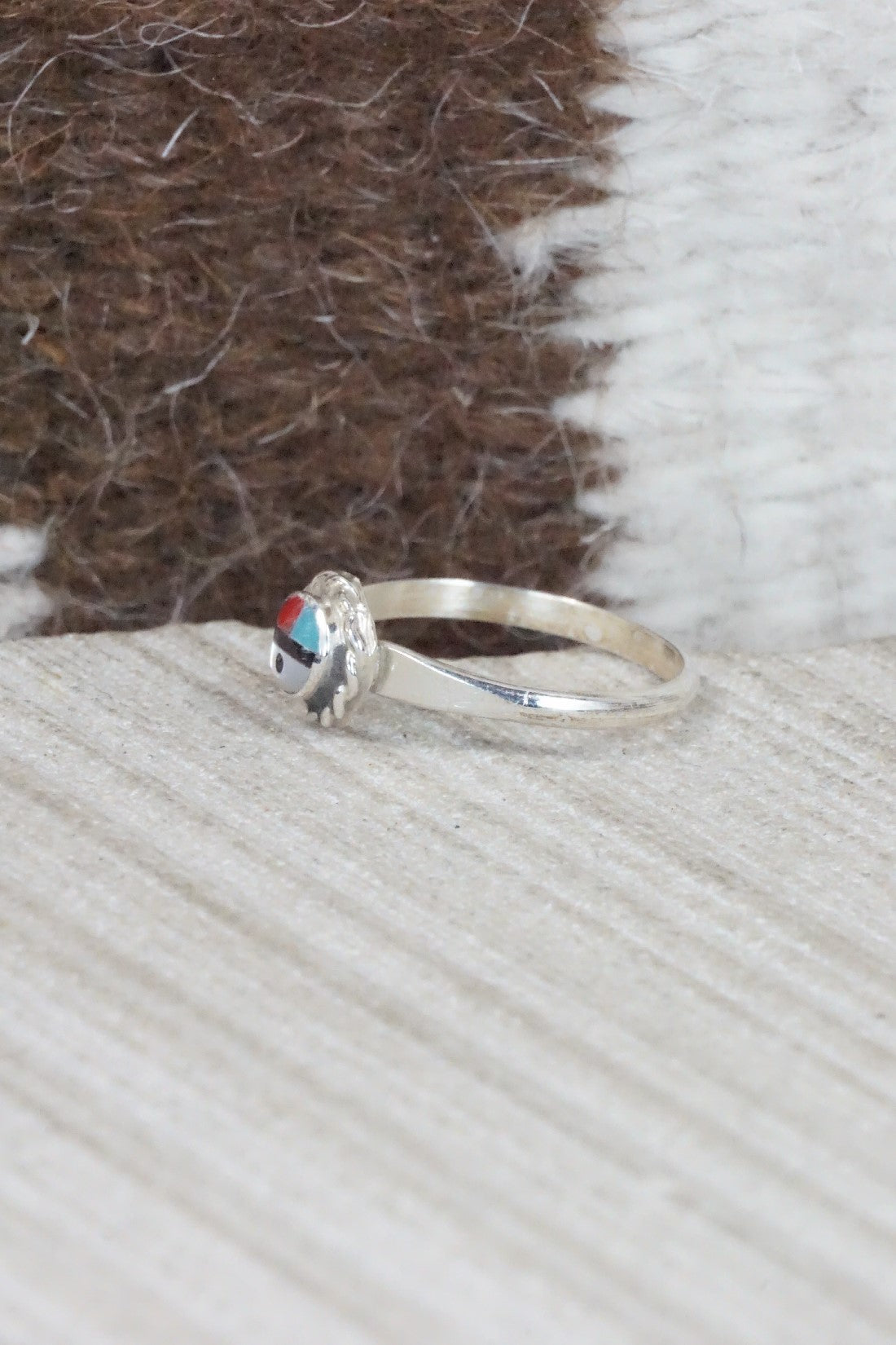 Multi Stone & Sterling Silver Ring - Devoria Bowakity - Size 4.75