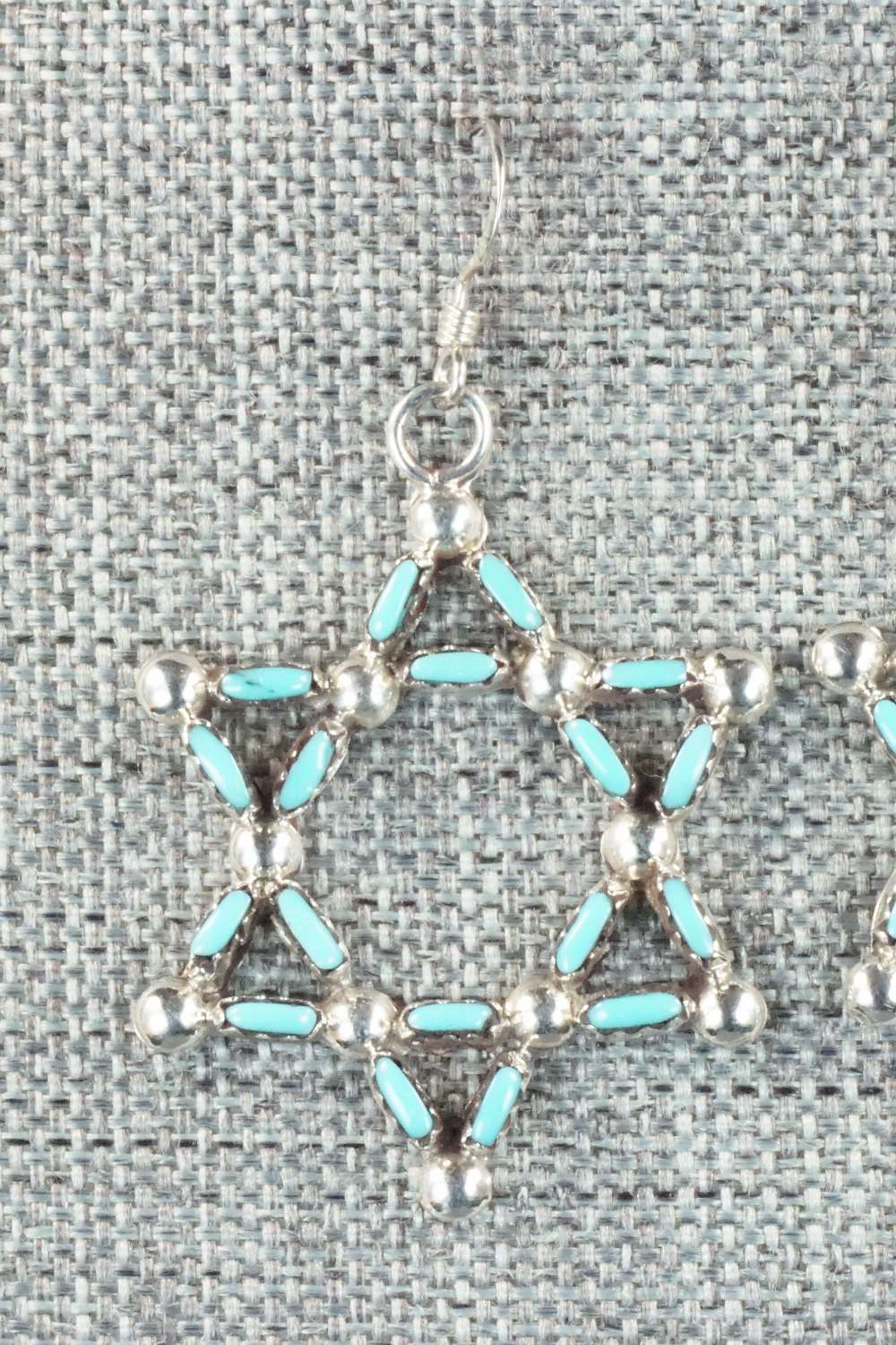 Turquoise & Sterling Silver Earrings - D. Romancito