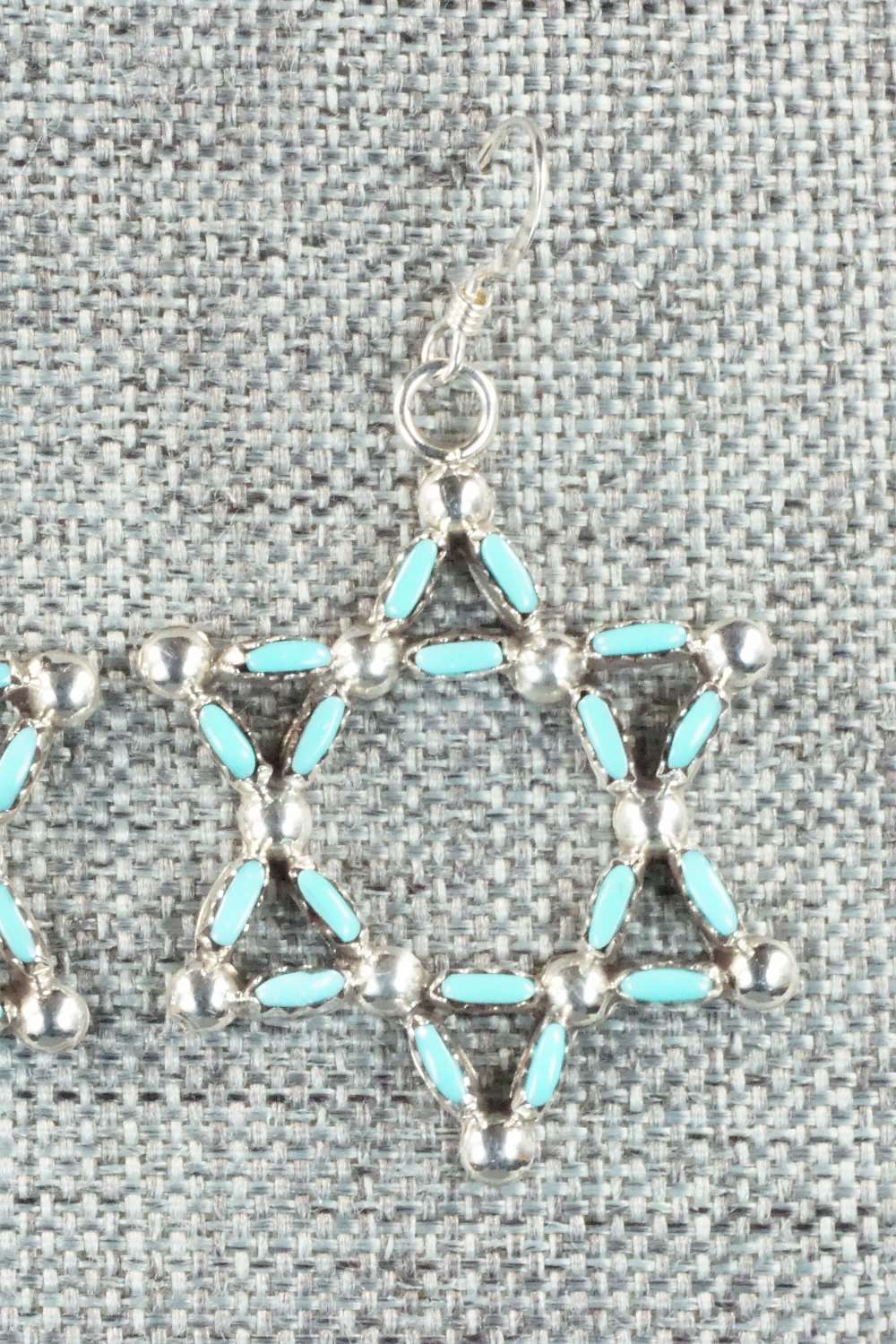 Turquoise & Sterling Silver Earrings - D. Romancito