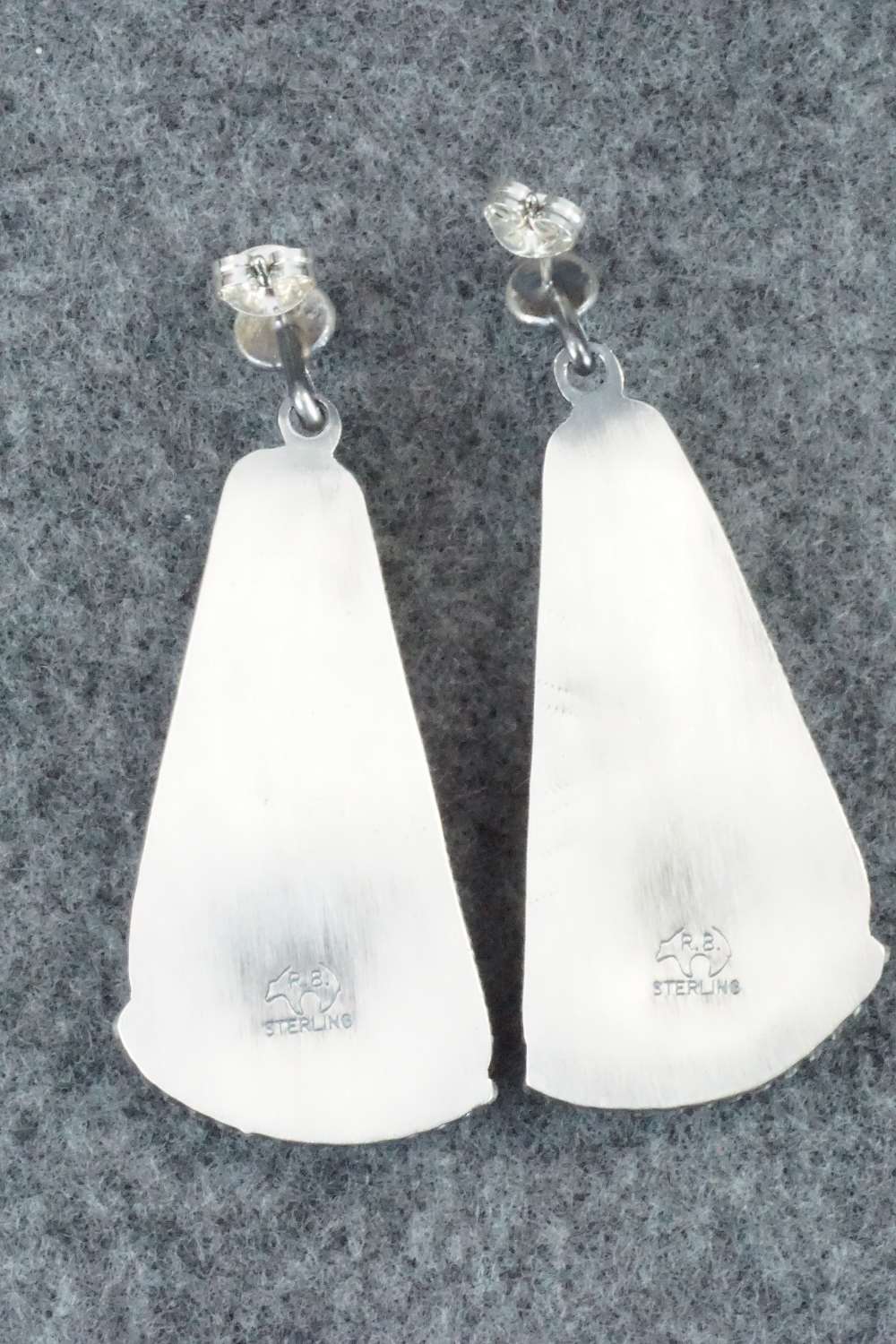 Spiny Oyster & Sterling Silver Earrings - Annie Spencer