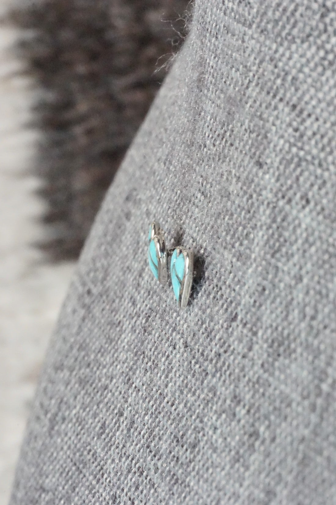 Turquoise & Sterling Silver Earrings - Jolena Haskie