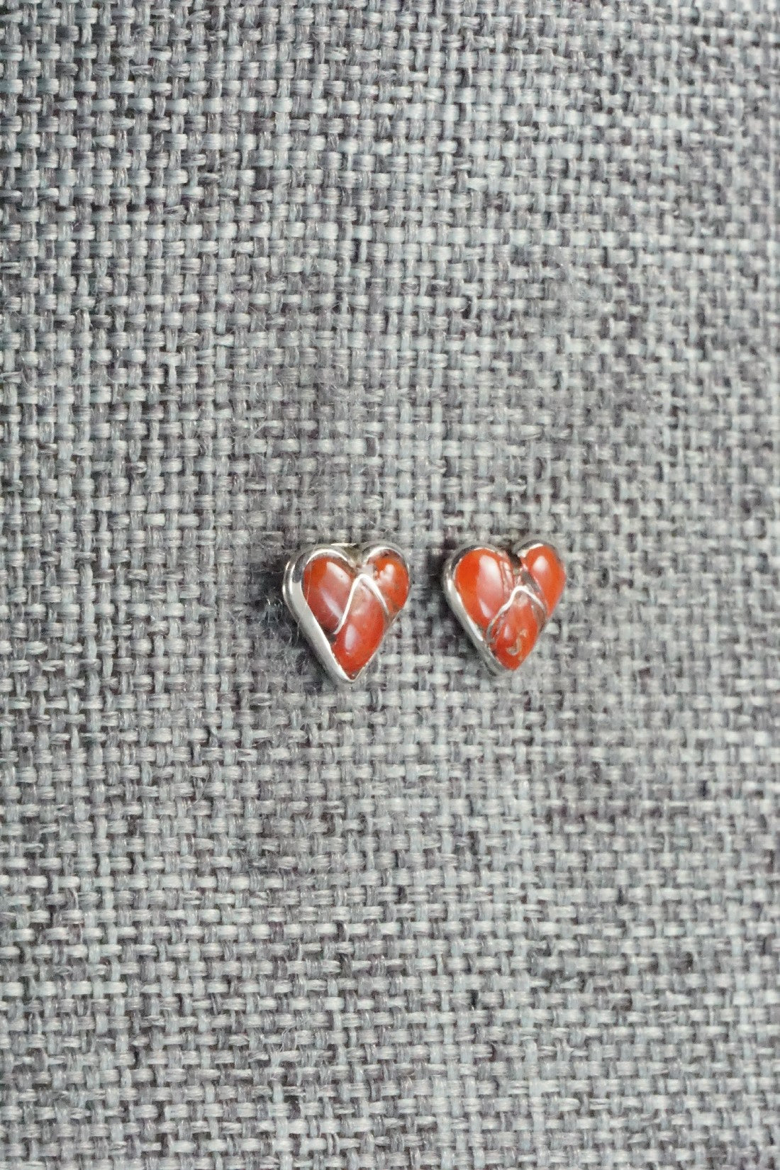 Coral & Sterling Silver Earrings - Jolena Haskie
