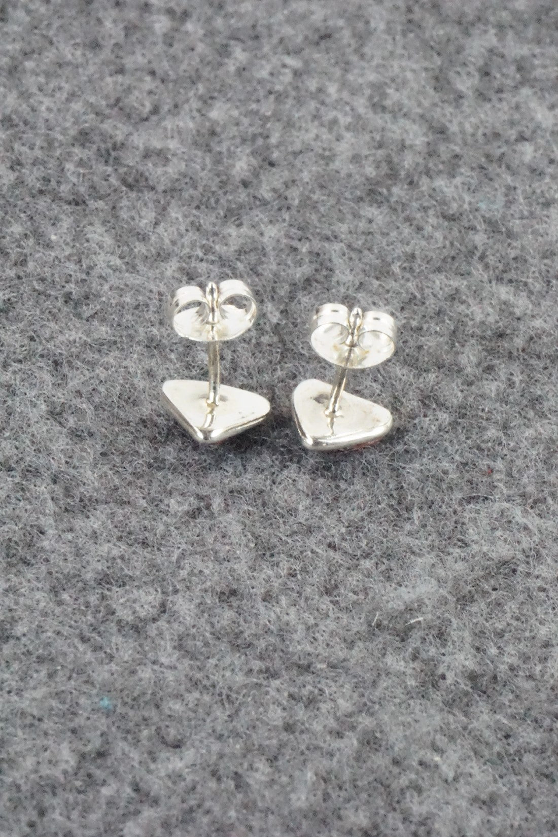 Coral & Sterling Silver Earrings - Jolena Haskie