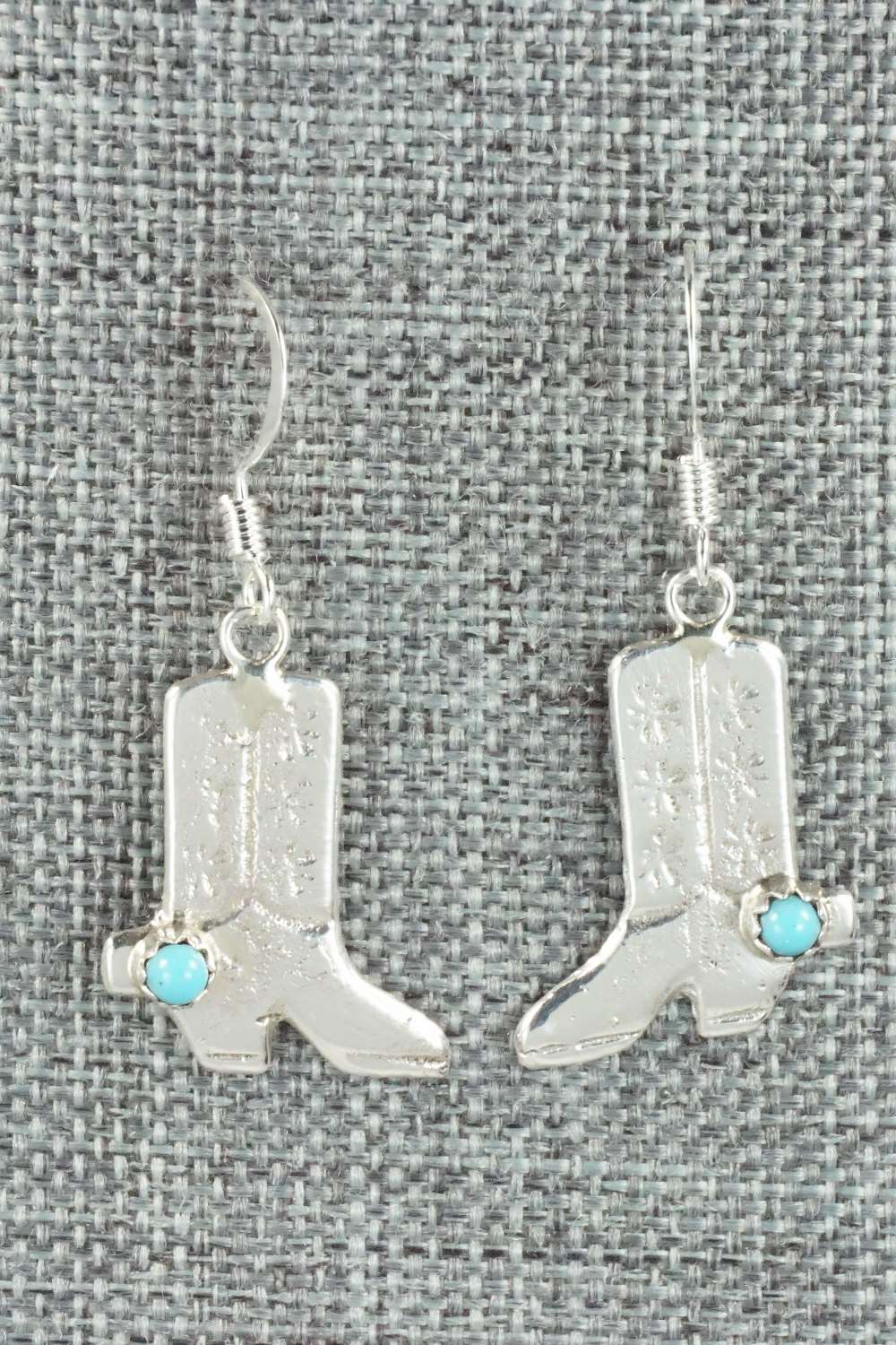 Turquoise & Sterling Silver Earrings - Bruce Chee