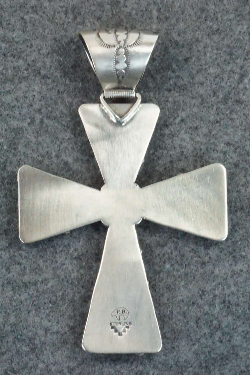 Multi Stone & Sterling Silver Pendant - Navajo