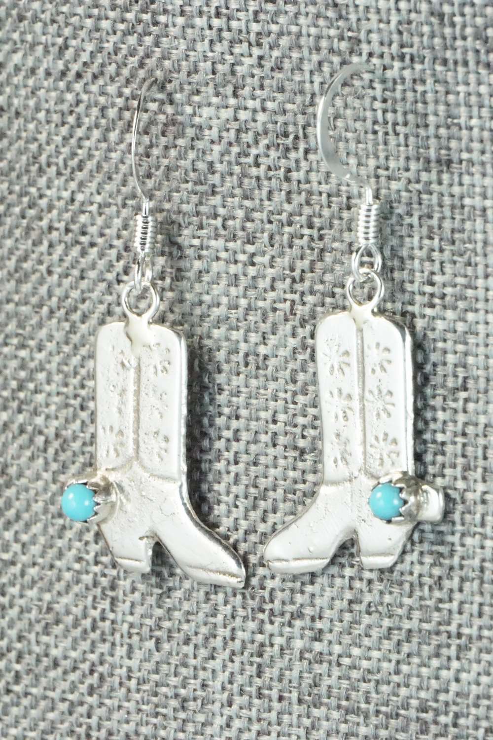 Turquoise & Sterling Silver Earrings - Bruce Chee