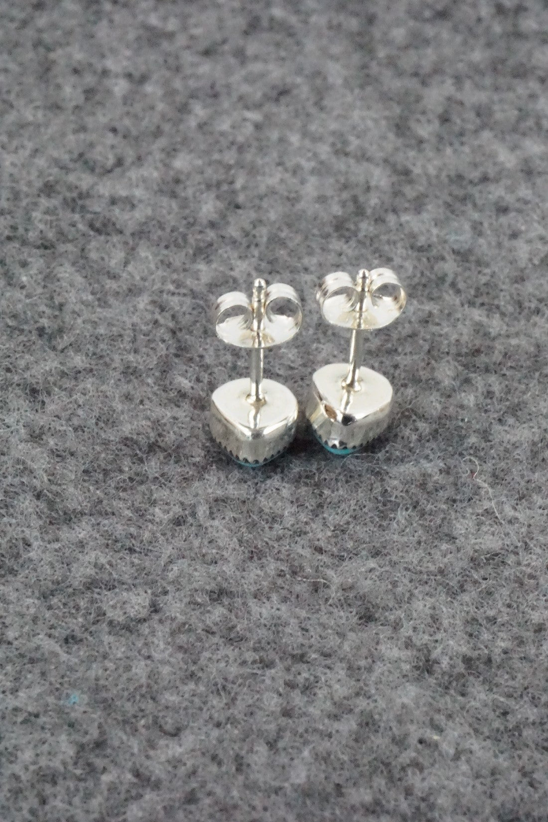 Turquoise, Onyx & Sterling Silver Earrings - Rosaline Bradley
