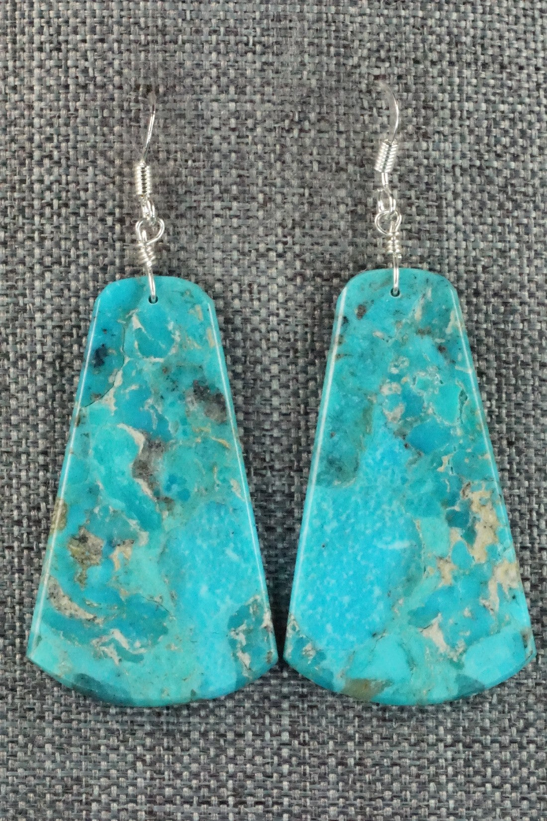 Turquoise & Sterling Silver Earrings - Lupe Lovato