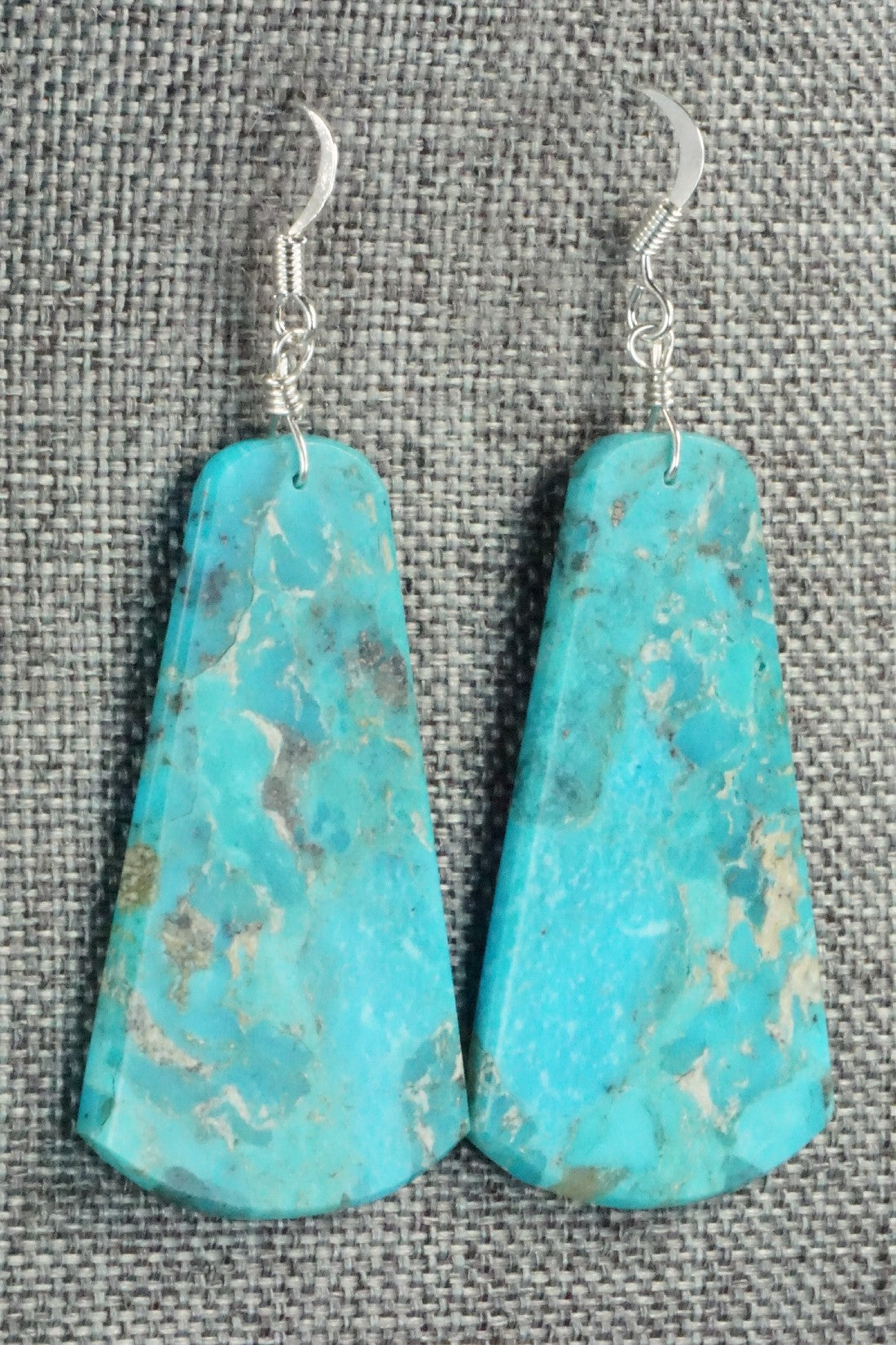 Turquoise & Sterling Silver Earrings - Lupe Lovato