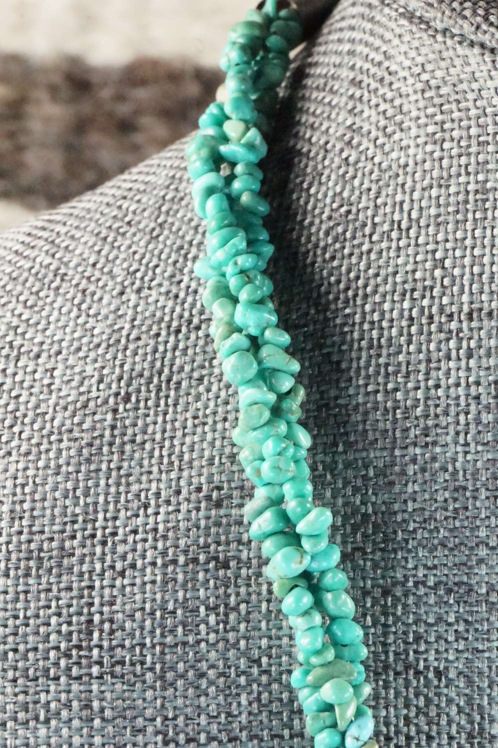 Turquoise & Sterling Silver Necklace - Charlie Bowie