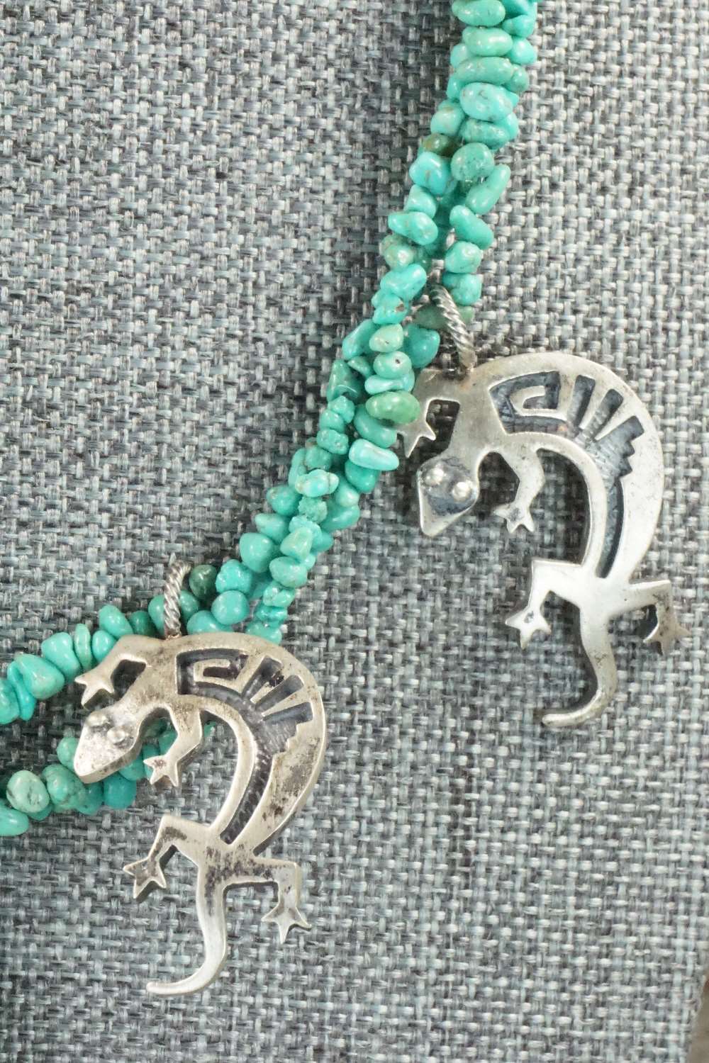 Turquoise & Sterling Silver Necklace - Charlie Bowie